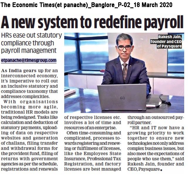 A new system to redefine payroll that addresses complexities